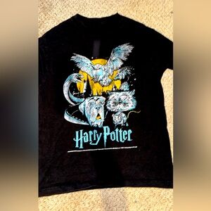 Harry Potter Black Short Sleeve Graphic Shirt size Medium